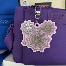 Spider and spider web bag charms