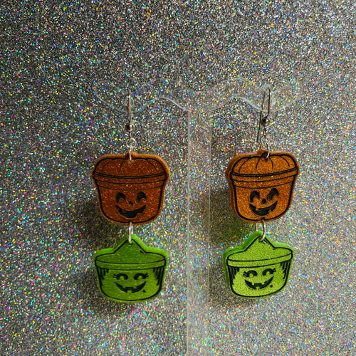 Halloween acrylic earrings