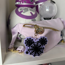 Spider and spider web bag charms