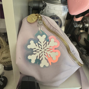 Snowflake bag charms