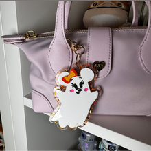 Pastel Minnie and Mickey ghost bag charms