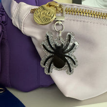 Spider and spider web bag charms