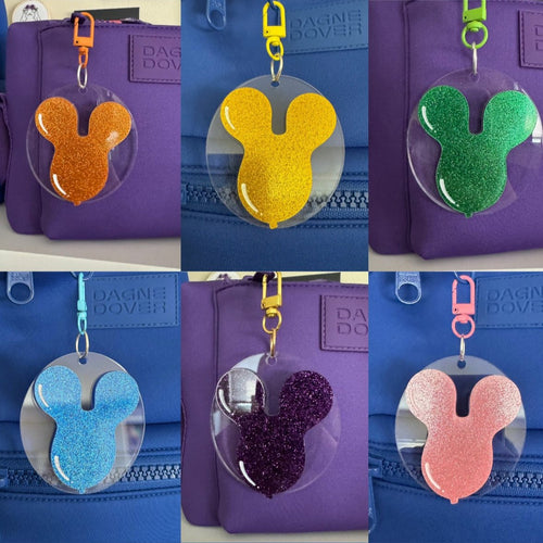 Balloon bag charm and earrings