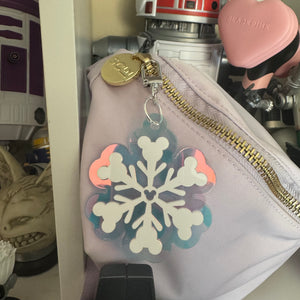 Snowflake bag charms