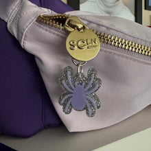 Spider and spider web bag charms