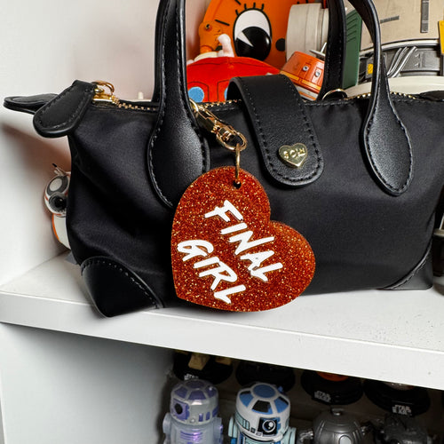 Final girl bag charm