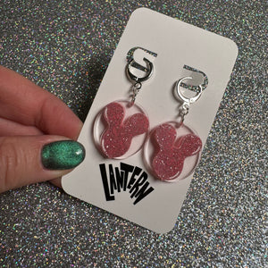 Balloon bag charm and earrings