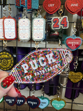 Hockey and Heated rivalry  themed bag charms