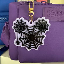 Spider and spider web bag charms