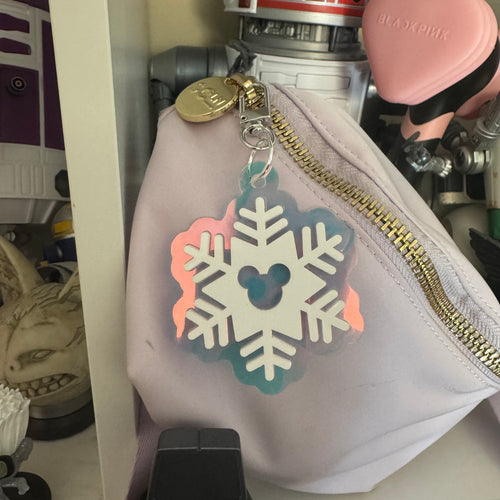 Snowflake bag charms