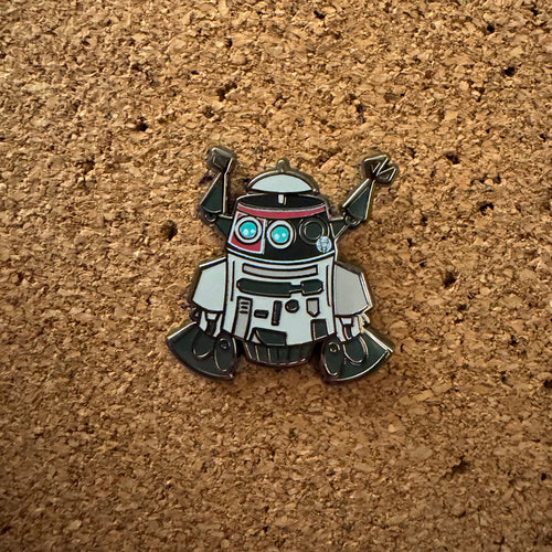 Chop in disguise hard enamel pin