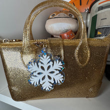 Snowflake bag charms