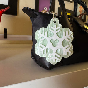 Snowflake bag charms