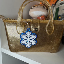 Snowflake bag charms