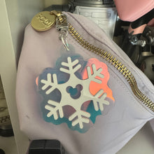 Snowflake bag charms