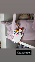 Pastel Minnie and Mickey ghost bag charms