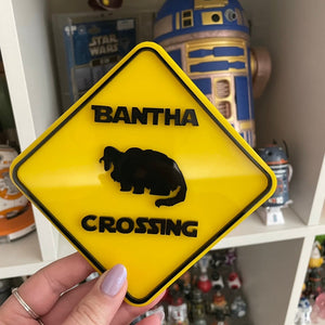 Bantha crossing sign