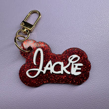 Custom nameplate bag charm