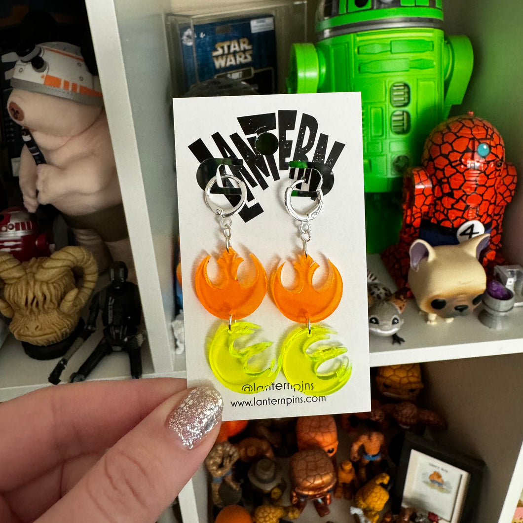 Friday drop earrings- All one off designs. STAR WARS DESIGNS