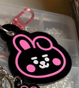 Kpop Character face acrylic bag charms