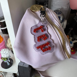 Rep Bag charms and earrings