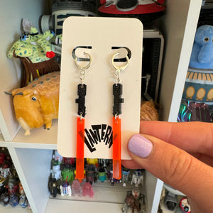 Light Saber earrings