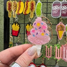Food shaped bag charms