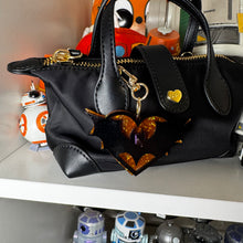Bat Heart bag charms