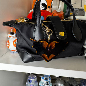 Bat Heart bag charms
