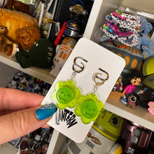Jackolantern flower earrings