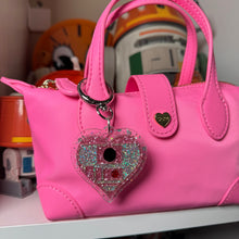 R2 heart bag charm