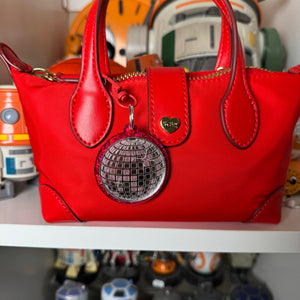 Disco ball bag charm