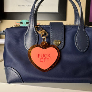 Candy heart bag charms
