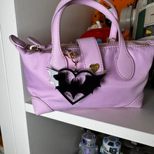 Bat Heart bag charms