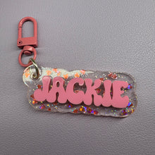 Custom nameplate bag charm