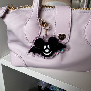Pastel  Mickey and Minnie bat bag charms
