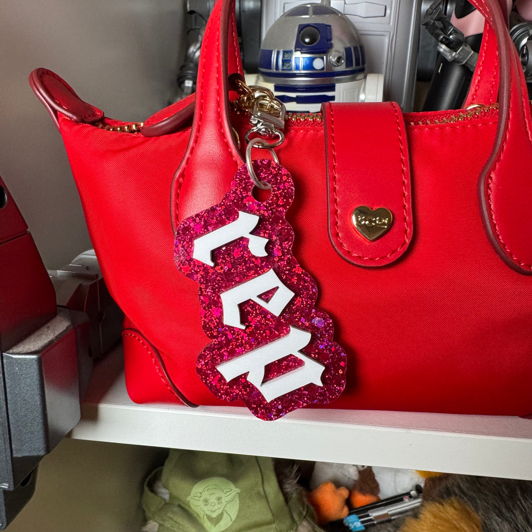 Rep Bag charms and earrings