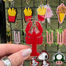 Food shaped bag charms