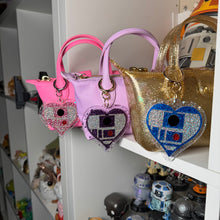 R2 heart bag charm