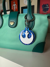 Custom Color Rebel logo bag charm