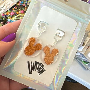 Balloon bag charm and earrings