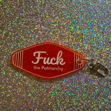 F the Patriarchy motel keychain