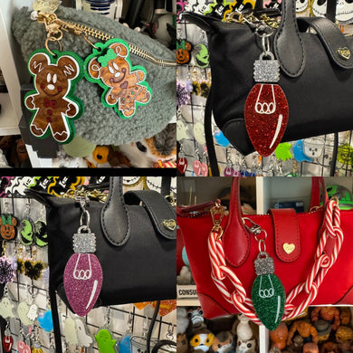 Christmas bag charms