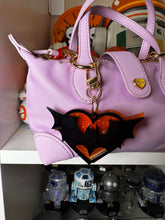 Bat Heart bag charms