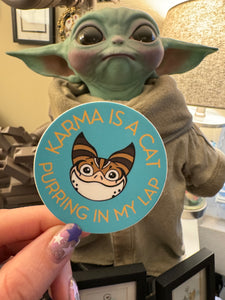 Karma Space Cat sticker