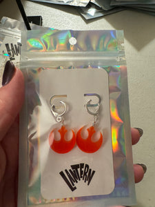 Friday drop earrings- All one off designs. STAR WARS DESIGNS