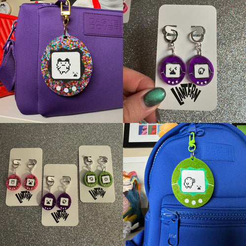 Tama earrings and bag charms!