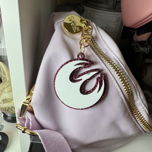 Custom color Starbird logo bag charm