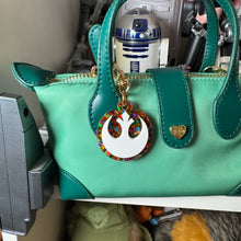 Custom Color Rebel logo bag charm