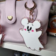 Pastel Minnie and Mickey ghost bag charms